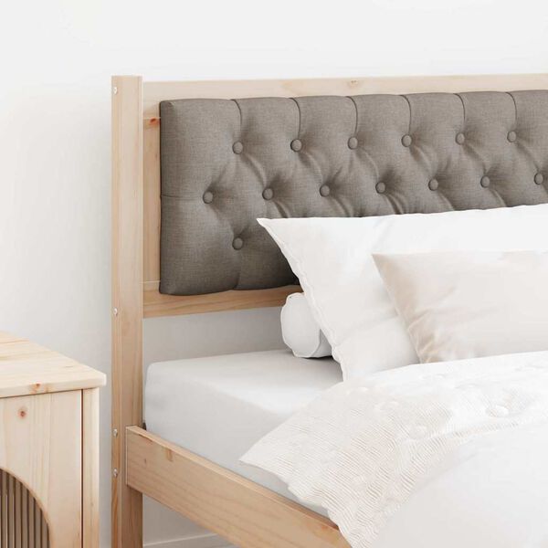 vidaXL Galvūgalis Kita Ruda ir taupe 100 cm Pu&scaron;ies masyvas