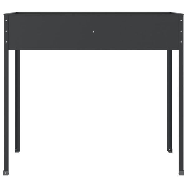 vidaXL Sodo lovelis, antracito, 100,5x40,5x90cm, galvanizuotas plienas