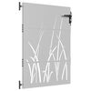 vidaXL Sodo vartai, 85x125 cm, Corten plienas, žolės ra&scaron;tas