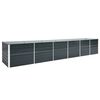 vidaXL Auk&scaron;tas lovelis, antracito, 480x80x77cm, galvanizuotas plienas