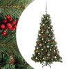 vidaXL Dirbtinė kalėdinė eglutė su rutuliuku 150 cm 150 LED