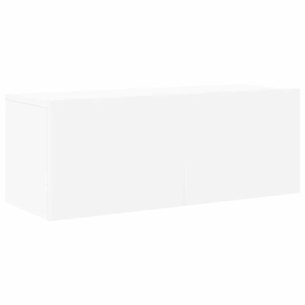 vidaXL Televizoriaus spintelių komplektas, 8 dalių, baltas, mediena