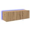 vidaXL TV sieninė spintelė 100 x 35 x 31 cm Amatininkų ąžuolas