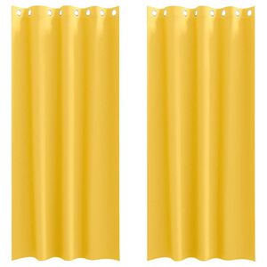 vidaXL Užuolaidos su žiedais, blokuojančios &scaron;viesą 2 pcs