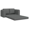vidaXL Sofa lova 60cm Tamsiai pilka audinys
