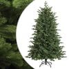 vidaXL Dirbtinė Sulankstoma Kalėdų Eglutė 120 cm PVC ir metalas Žalia