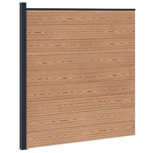 vidaXL Tvoros rinkinys 175 x 186 cm WPC ir aliuminis Ruda
