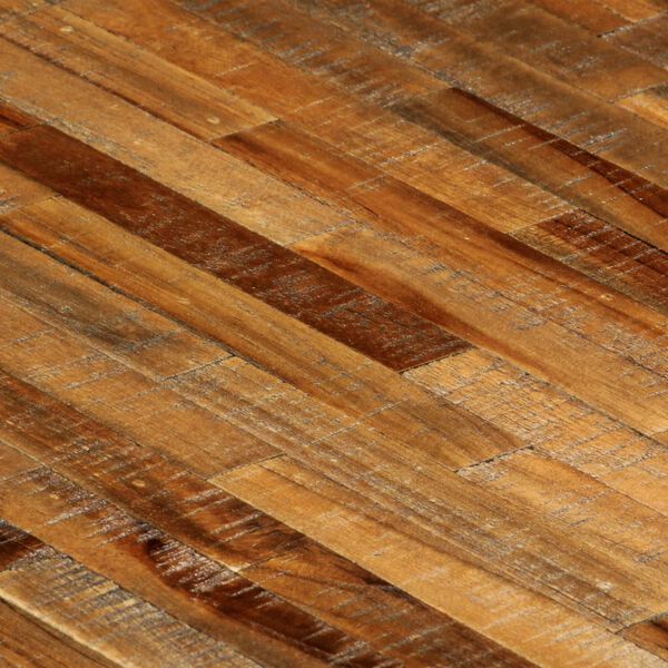 vidaXL Valgomojo stalas, perdirbtas tikmedis ir plienas, 180x90x76cm