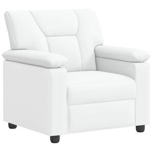 vidaXL Sofa Balta 91 x 85 x 93 cm Dirbtinė oda