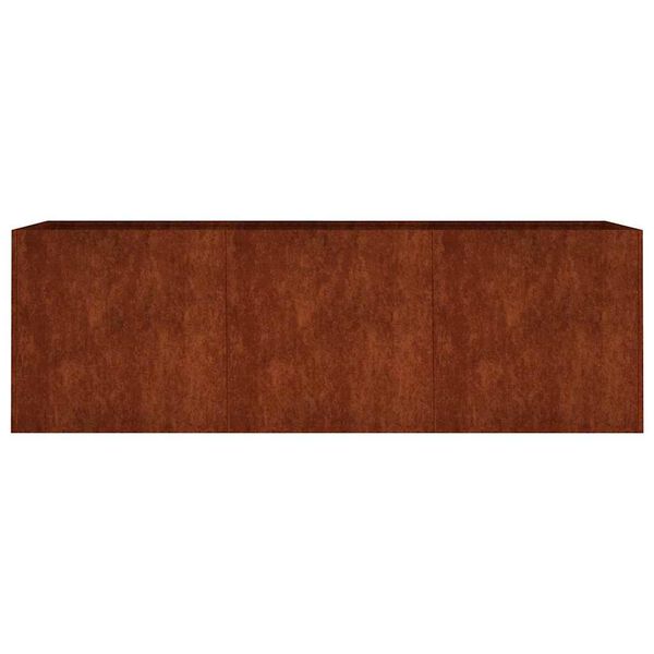 vidaXL Auk&scaron;tas sodo lovelis, 120x40x40cm, Corten plienas