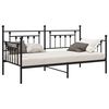 vidaXL Dienos lovos rėmas Juoda 107 x 203 cm Plienas
