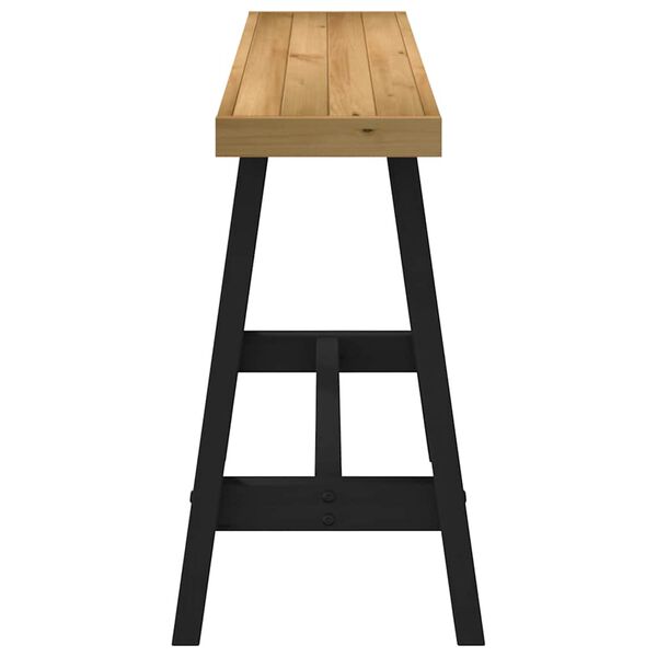 vidaXL konsolinis stalas NOAIN A formos kojelės 120x30x75 cm