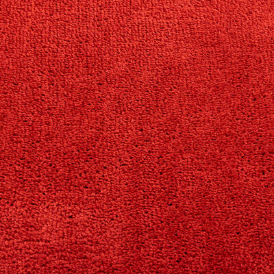 vidaXL Kilimas OVIEDO, raudonos spalvos, 100x200cm, trumpi šereliai