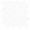 vidaXL Žuvies žvynų plytelė 20 pcs Balta 30 x 30 cm