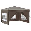 vidaXL Proginė palapinė su šoninėmis sienomis, taupe, 3x3m