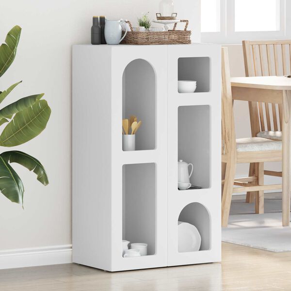 vidaXL Kabalas Balta 59 x 35 x 100,5 cm Apdirbta mediena