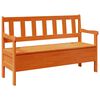vidaXL Lauko suolas Ruda 119 x 44 x 76 cm Kietos pu&scaron;ies mediena