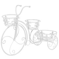 vidaXL Stovas augalams, dviračio formos, vintažinio stiliaus, metalas