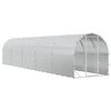 vidaXL Vi&scaron;tų būdas Sidabrinė 1000 x 200 x 200 cm Galvanizuotas plienas