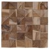 vidaXL Sieninė panelė 11 vnt. Natūrali 30 x 30 x 2 cm