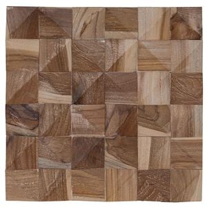 vidaXL Sieninė panelė 11 vnt. Natūrali 30 x 30 x 2 cm