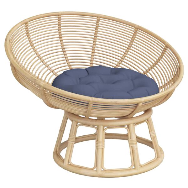 vidaXL Pagalvėlė, tamsiai mėlyna, 60x11cm, oksfordo audinys, apskrita