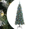 vidaXL Dirbtinė Kalėdų eglutė Žalia 180 cm PVC, plastikas ir plienas
