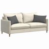 vidaXL Sofa Pagalvės 2 pcs Tamsiai pilka 60 x 40 cm audinys
