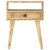 vidaXL Naktinė spintelė, 40x35x50cm, mango medienos masyvas