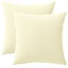 vidaXL Pagalvėlės užvalkalas 2 pcs HEERLEN Kreminė 30 x 30 cm