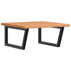 vidaXL Lentyna praustuvui, plienas ir bukmedžio medienos masyvas