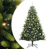 vidaXL Dirbtinis sulankstomas Kalėdų medis su 300 LED Žalia 210 cm