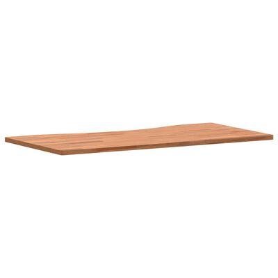 vidaXL Rašomojo stalo stalviršis, 80x(36–40)x1,5cm, bukmedžio masyvas