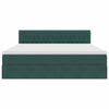 vidaXL Saugos lova su čiužiniu Tamsiai žalia 180 x 200 cm Aksomas