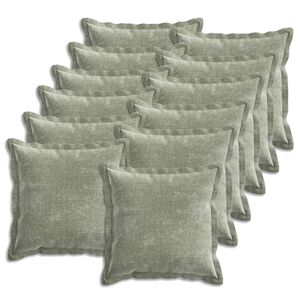 vidaXL Pagalvėlės užvalkalas 12 pcs HOUTEN Žalia 40 x 40 cm