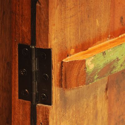 vidaXL Perdirbtos masyvios medienos spintelė su 1 durimis, vintažinė