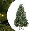 vidaXL Dirbtinė Kalėdų eglutė 180 cm 300 LED &Scaron;ilta balta Žalia