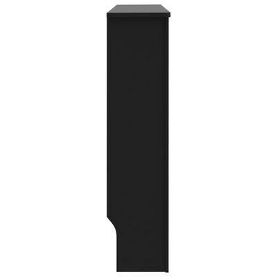 vidaXL Radiatoriaus uždangalas, juodos spalvos, 112x19x81,5cm, MDF