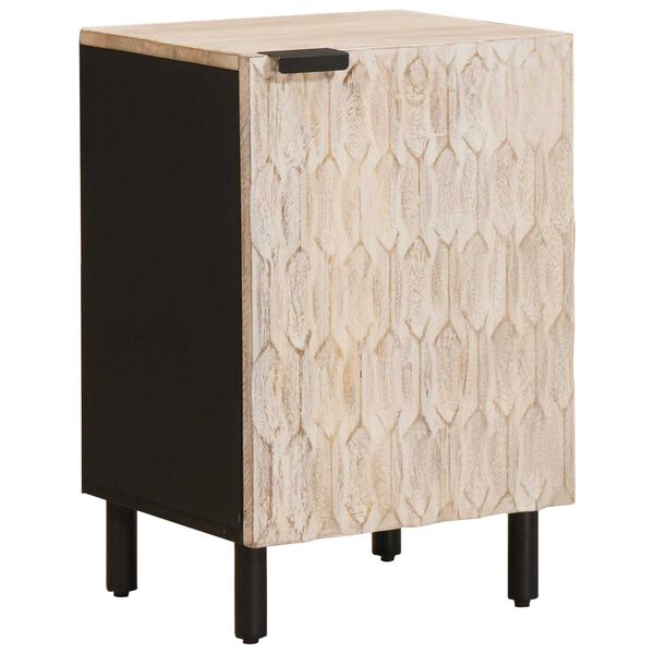 vidaXL Vonios spintelė Balta 38 x 33 x 58 cm Kietas mango medis