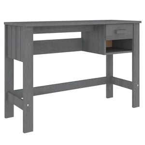 vidaXL Ra&scaron;omasis stalas HAMAR, tamsiai pilkas, 110x40x75cm, pu&scaron;is
