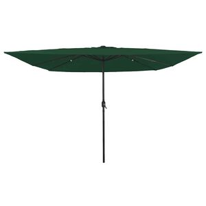 vidaXL Sodo skėtis Žalia 295 x 295 x 245 cm Poliesteris ir plienas