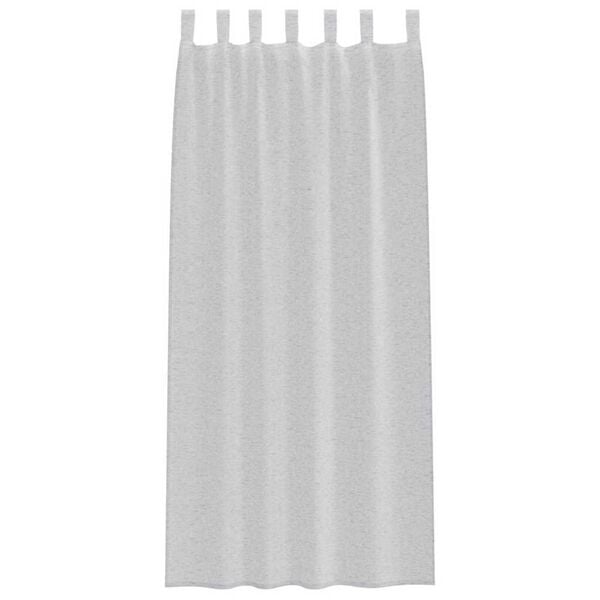 vidaXL Voile Užuolaida 2 pcs Šviesiai pilka 245 x 140 cm Poliesteris