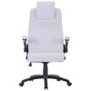 Biuro kėdė, balta, dirbtinė oda, reguliuojama