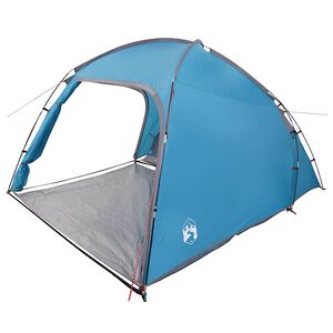 vidaXL Kabanas palapinė su stogu Mėlyna 370 x 230 x 185 cm tafta