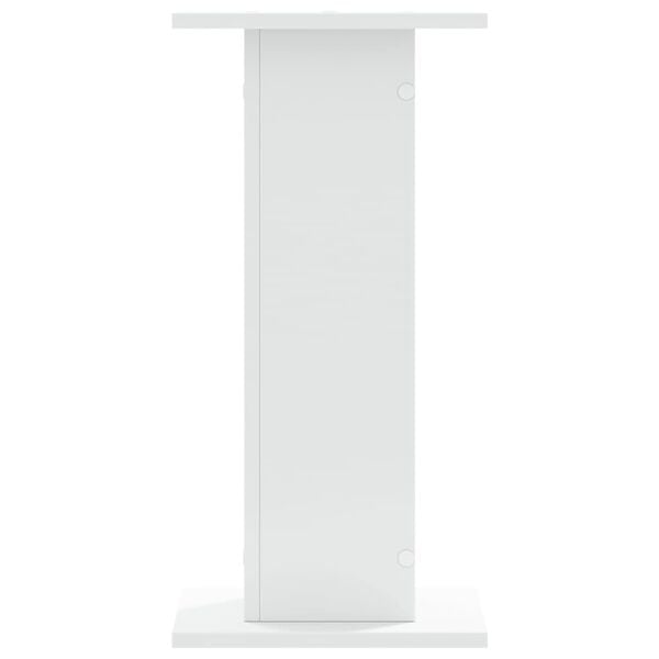 vidaXL Stovai augalams, 2vnt., balti, 30x30x60cm, apdirbta mediena