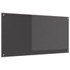 vidaXL Virtuvės atbraila Tamsiai pilka 120 x 60 cm grūdintas stiklas