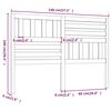 vidaXL Lovos galvūgalis, 146x4x100cm, pušies medienos masyvas