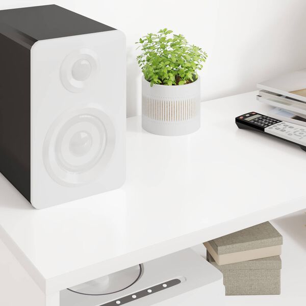 vidaXL Televizoriaus spintelė Balta 100 x 35 x 40 cm Apdirbta mediena