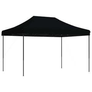 vidaXL &Scaron;ventės palapinė Juodas 279 x 410 x 315 cm Oksfordo audinys