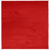 vidaXL Kilimas OVIEDO, raudonos spalvos, 200x200cm, trumpi šereliai